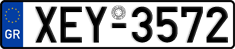 License plate of Greece, Cars