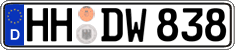 German license plate, Regular plates