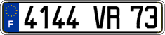 French license plate, FNI