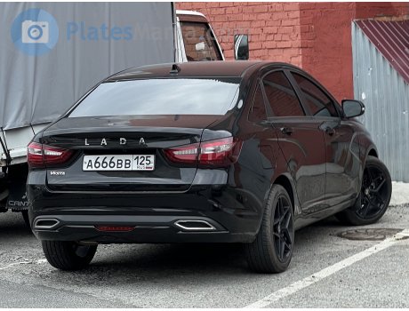 а666вв125, Lada (VAZ) Vesta