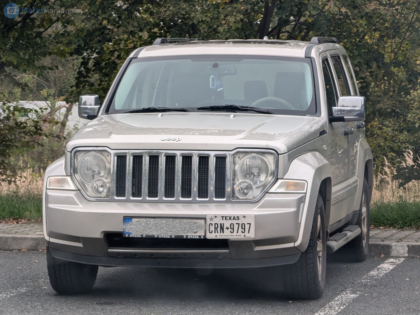 CRN-9797, License plate without vehicle 