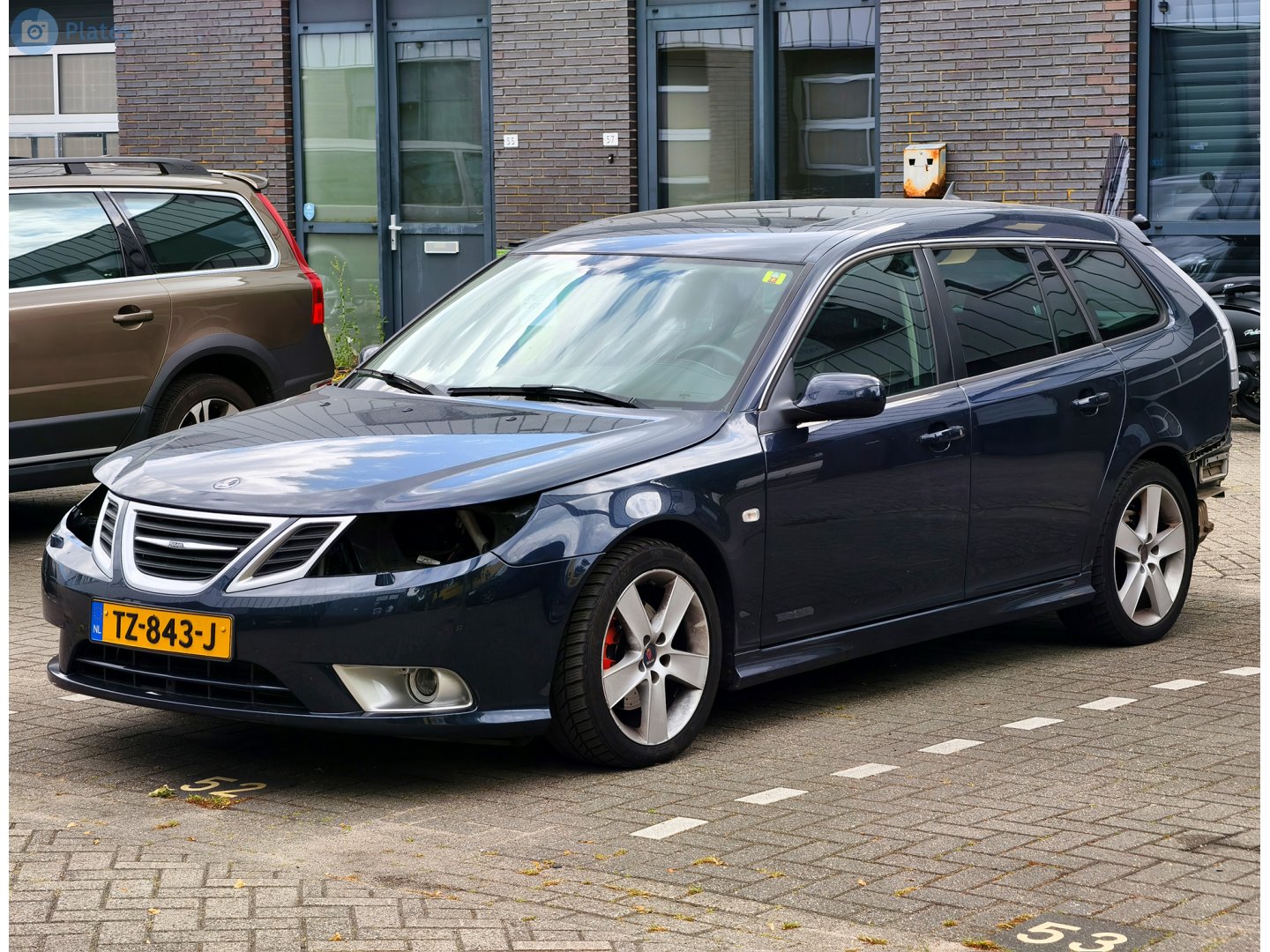 TZ-843-J, SAAB 9-3 2nd gen SportCombi Wagon (YS3F), facelift, 2007–2012
