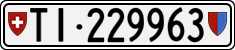 License plate of Switzerland, Cars