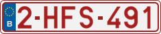 License plate of Belgium, Regular plates (2010)