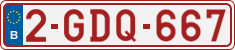 License plate of Belgium, Regular plates (2010)