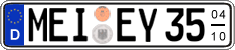 German license plate, Seasonal plates