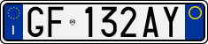 License plate of Italy, Cars (1994 year series)