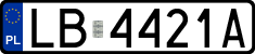 License plates of Poland, Regular car plates