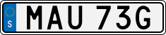 License plate of Sweden, Regular plates