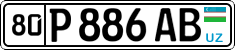 License plate of Uzbekistan, Private owners