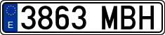 License plates of Spain, Ordinary (2000)