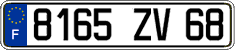 French license plate, FNI