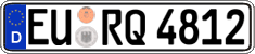 German license plate, Regular plates