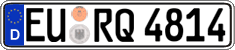 German license plate, Regular plates