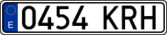 License plates of Spain, Ordinary (2000)