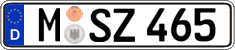 German license plate, Regular plates