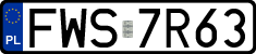 License plates of Poland, Regular car plates