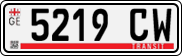 License plate of Georgia, Export transit plates