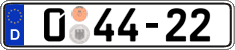 German license plate, Diplomatic