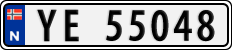 License plate of Norway, Cars