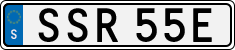 License plate of Sweden, Regular plates