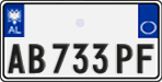 License plate of Albania, Cars (2011)