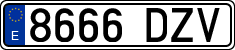 License plates of Spain, Ordinary (2000)