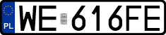 License plates of Poland, Regular car plates