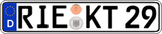 German license plate, Regular plates