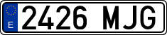 License plates of Spain, Ordinary (2000)