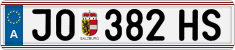 License plate of Austria, Regular plates