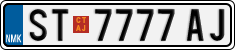 License plate of North Macedonia, Regular plates (2012)