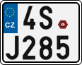 License plate of the Czech Republic, Motorcycles (2001)