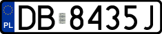 License plates of Poland, Regular car plates