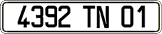 French license plate, FNI