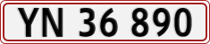 License plate of Denmark, Regular plates