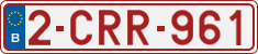 License plate of Belgium, Regular plates (2010)