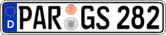 German license plate, Regular plates