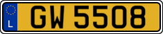 License plate of Luxembourg, 2003 year system