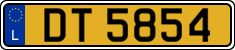 License plate of Luxembourg, 2003 year system