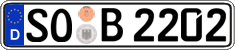 German license plate, Regular plates