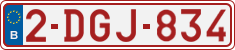 License plate of Belgium, Regular plates (2010)
