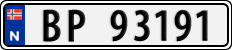 License plate of Norway, Cars