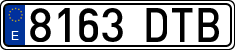 License plates of Spain, Ordinary (2000)