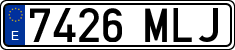 License plates of Spain, Ordinary (2000)