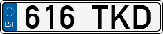 License plate of Estonia, Regular car plates