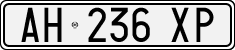 License plate of Italy, Cars (1994 year series)