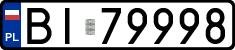 License plates of Poland, Regular car plates