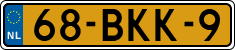 License plate of the Netherlands, Heavy Commercial Vehicles (1994 system)
