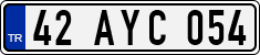 License plate of Turkey, Regular plates